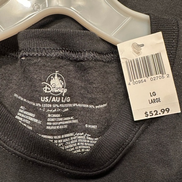 Men’s Disney Villain JUST ONE BITE Black Graphic Sweatshirt - Size L - NWT - Picture 6 of 6